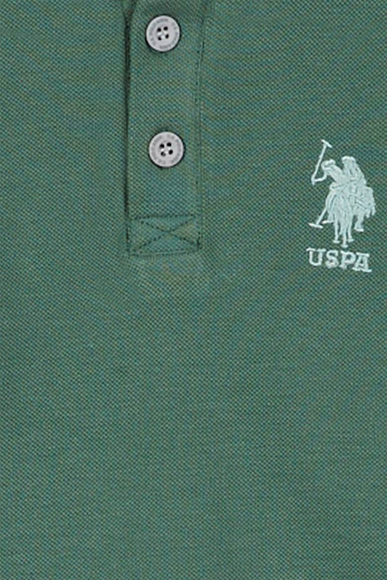 U.S. Polo Assn. Блуза с яка и лого - Pepit.bg