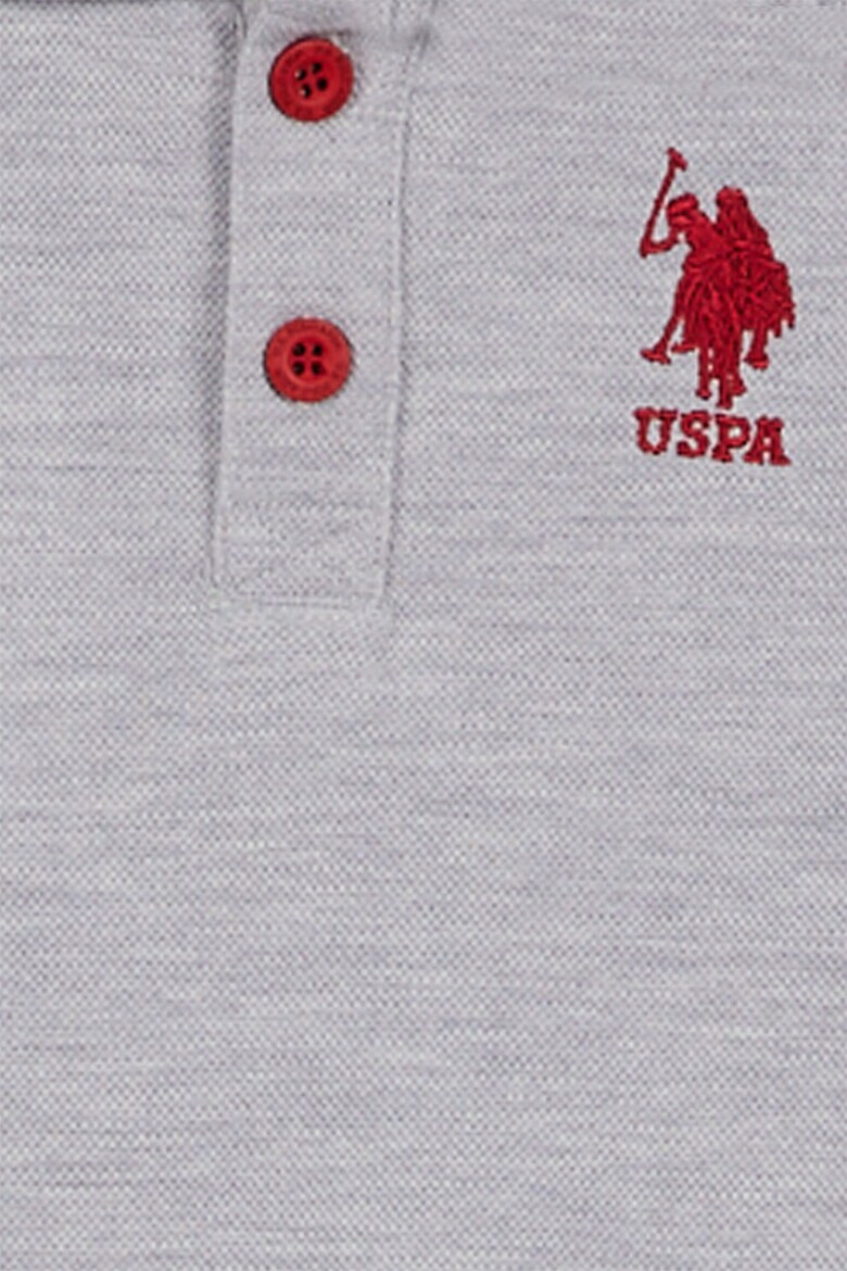 U.S. Polo Assn. Блуза с яка и лого - Pepit.bg