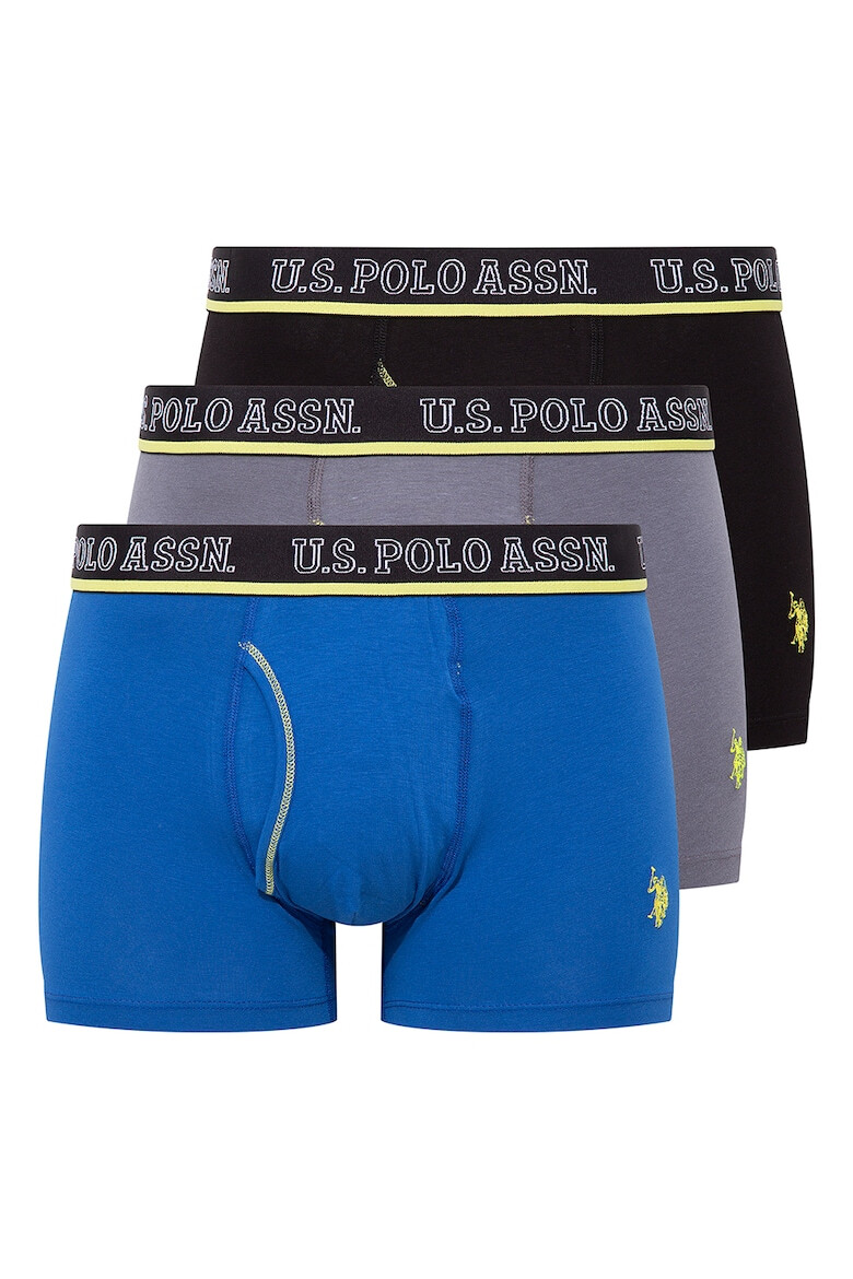 US Polo Assn Боксерки с лого на талията - 3 чифта - Pepit.bg