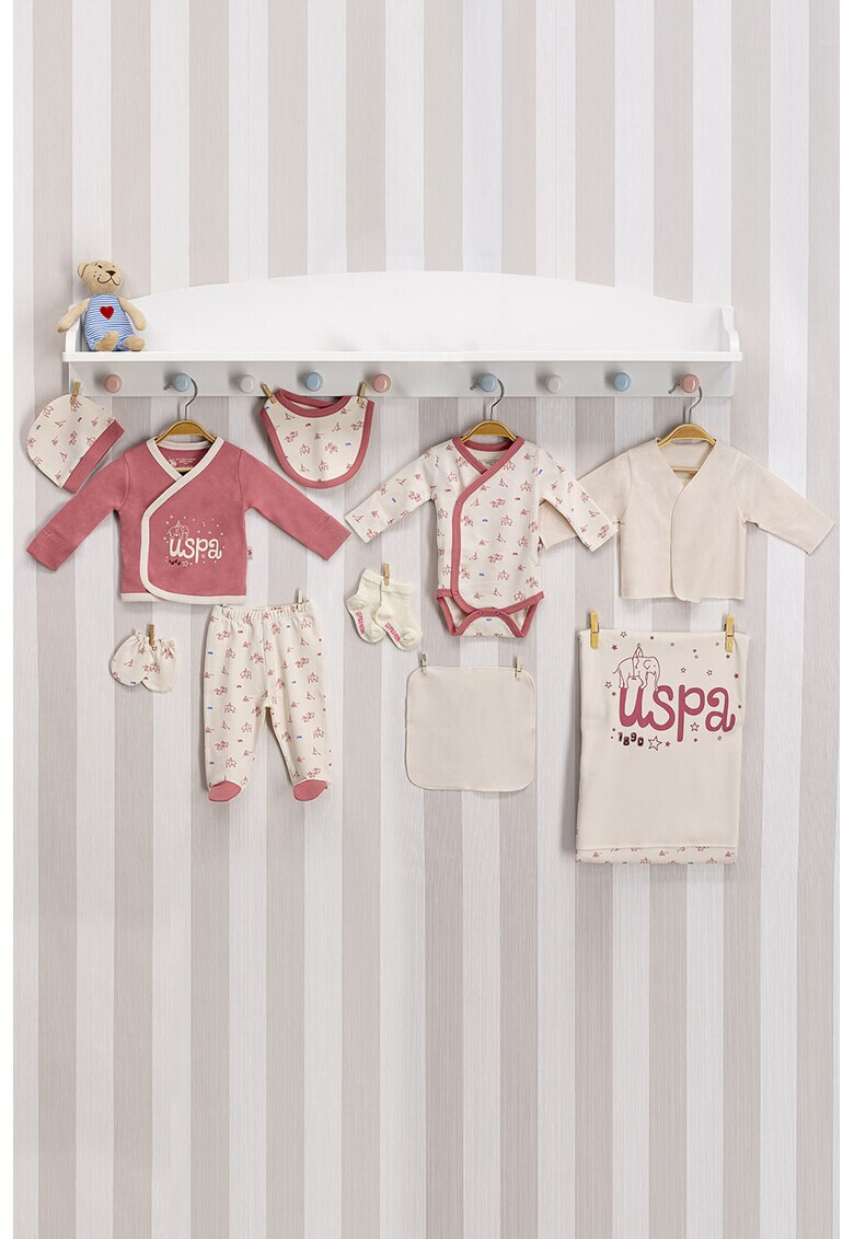 U.S. Polo Assn. Комплект Newborn - 10 части - Pepit.bg