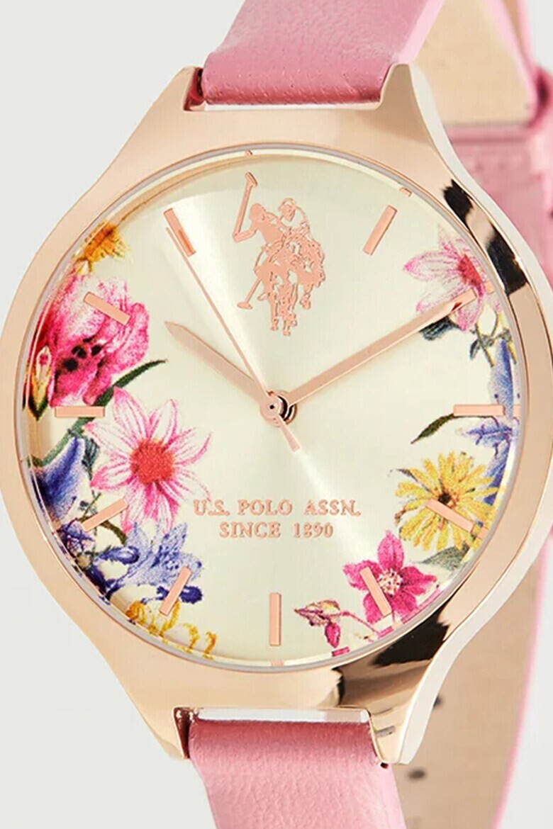 U.S. Polo Assn. Кварцов часовник с принт - Pepit.bg
