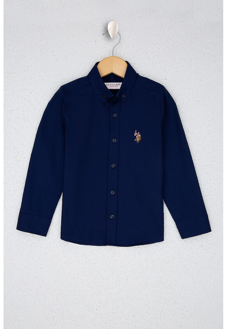 U.S. Polo Assn. Риза Oxford с лого - Pepit.bg