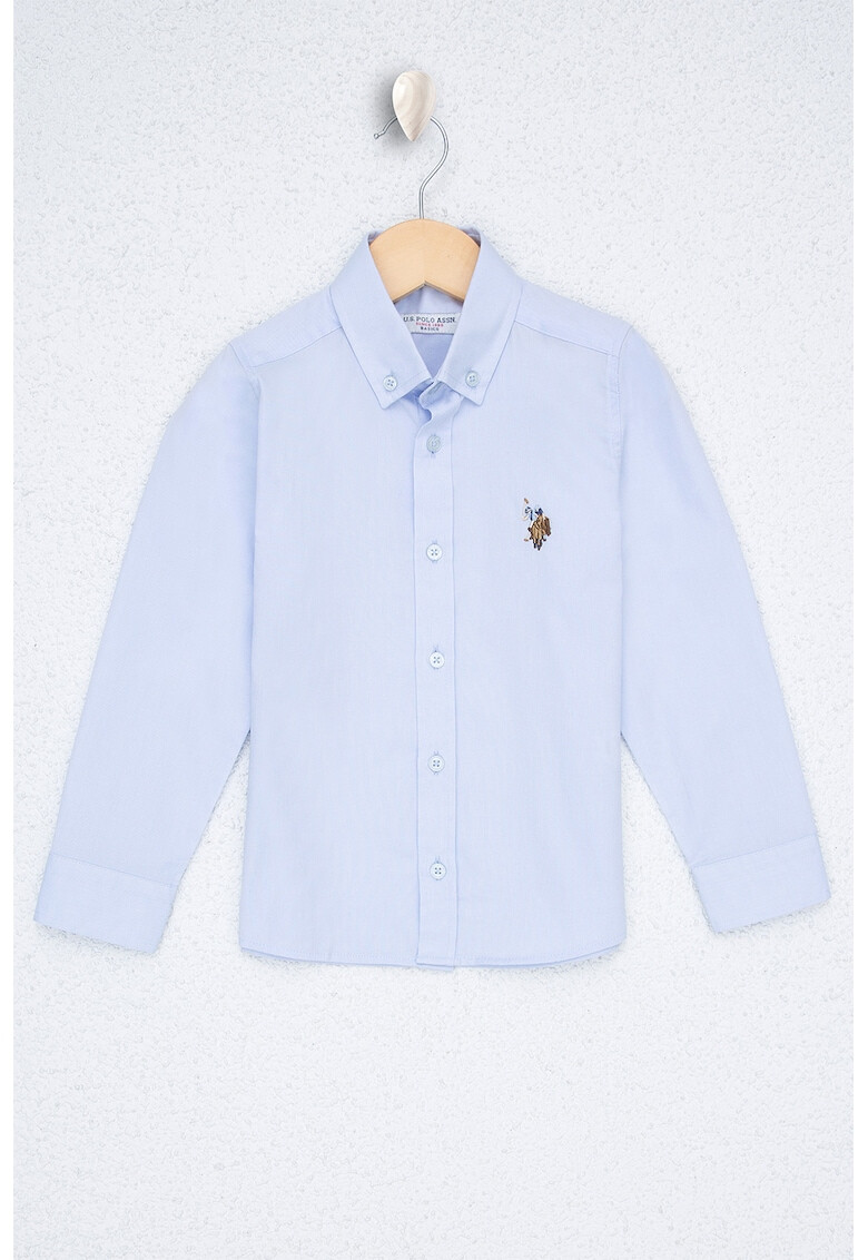 U.S. Polo Assn. Риза Oxford с лого - Pepit.bg