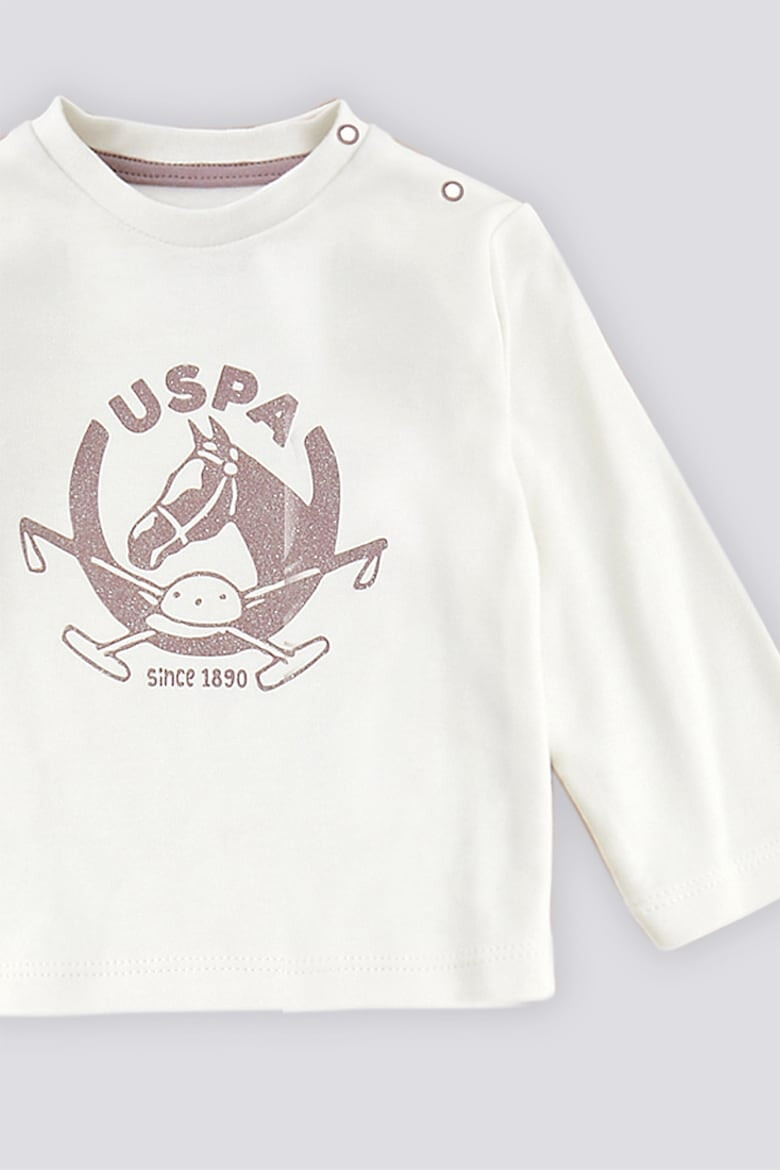 U.S. Polo Assn. Спортен екип с лого и цип - 3 части - Pepit.bg