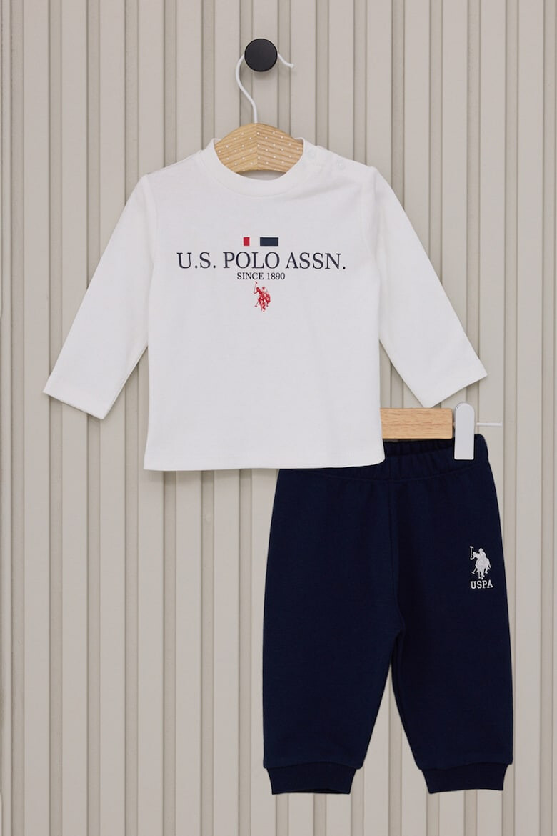 U.S. Polo Assn. Спортен екип с памук с цип - Pepit.bg