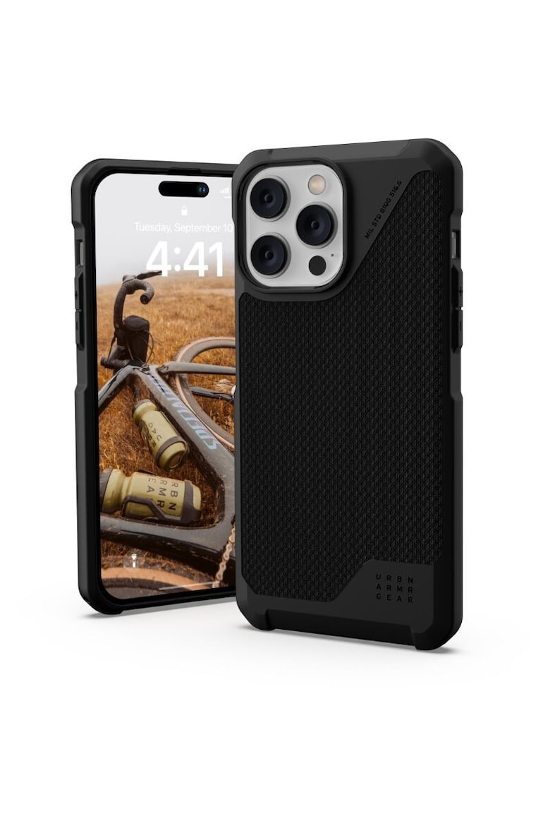 UAG Предпазен калъф Metropolis LT Magsafe за iPhone 14 Pro Max - Kevlar Black - Pepit.bg