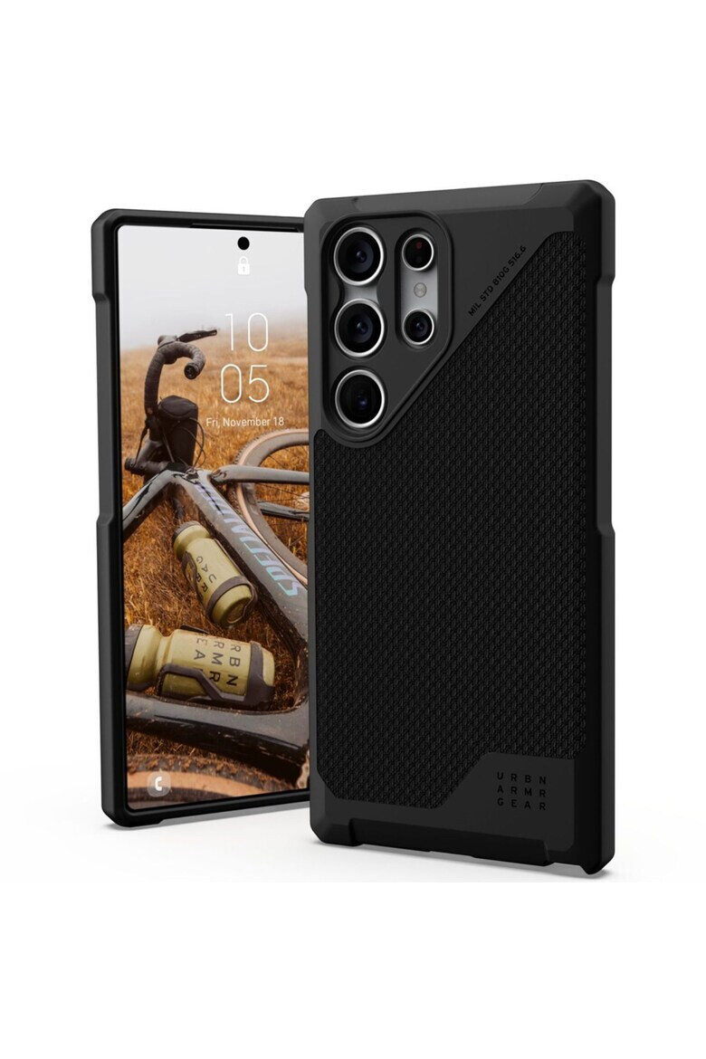 UAG Предпазен калъф Metropolis LT Pro за Samsung Galaxy S23 Ultra - Kevlar Black - Pepit.bg