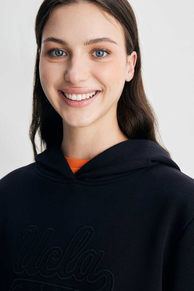 UCLA Худи Deborah с джоб кенгуру - Черен - Pepit.bg