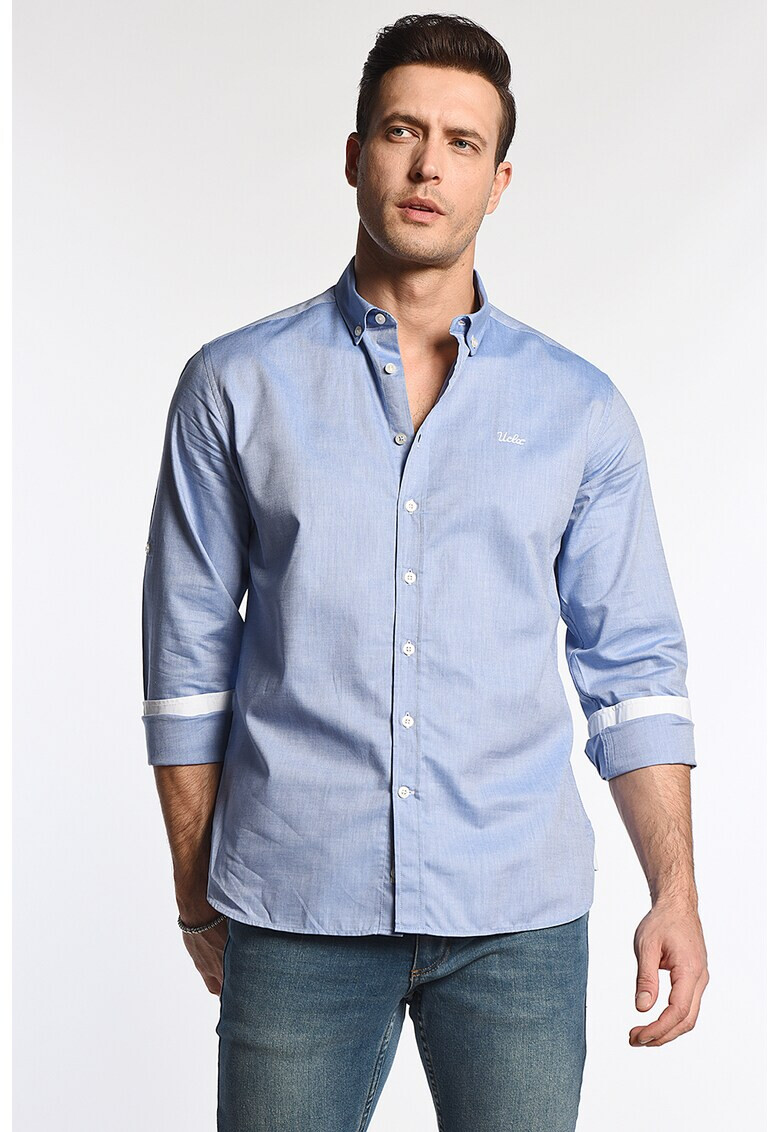UCLA Риза Jackson с копчета и бродирано лого - Pepit.bg