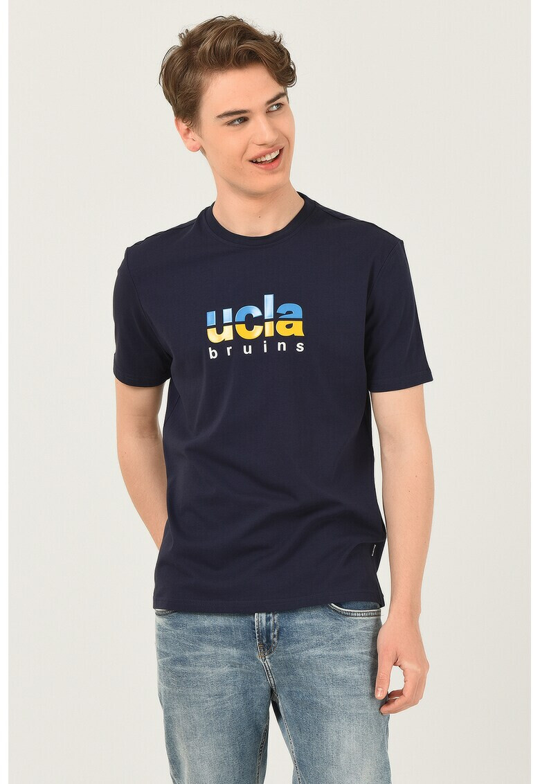UCLA Тениска Boron с гумирано лого - Pepit.bg