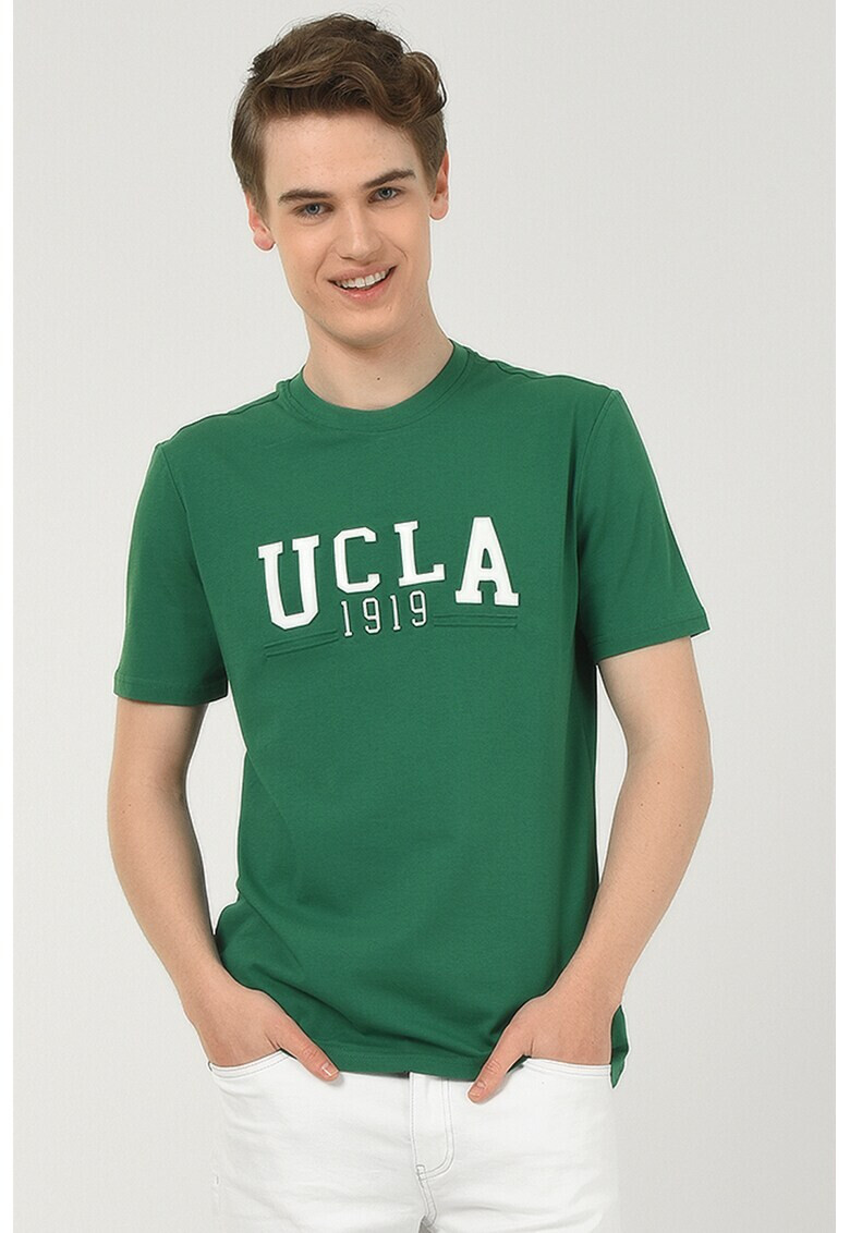 UCLA Тениска Cabazon с овално деколте и лого - Pepit.bg