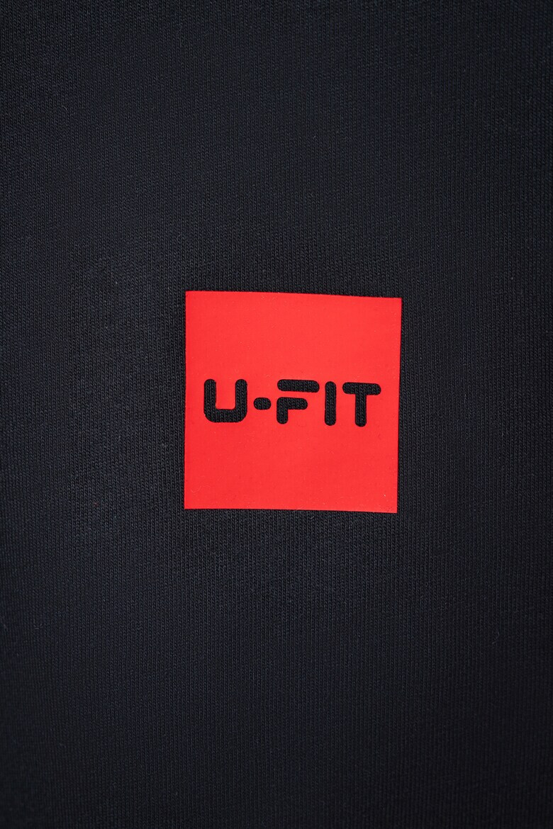 uFIT Памучна тениска с овално деколте - Pepit.bg