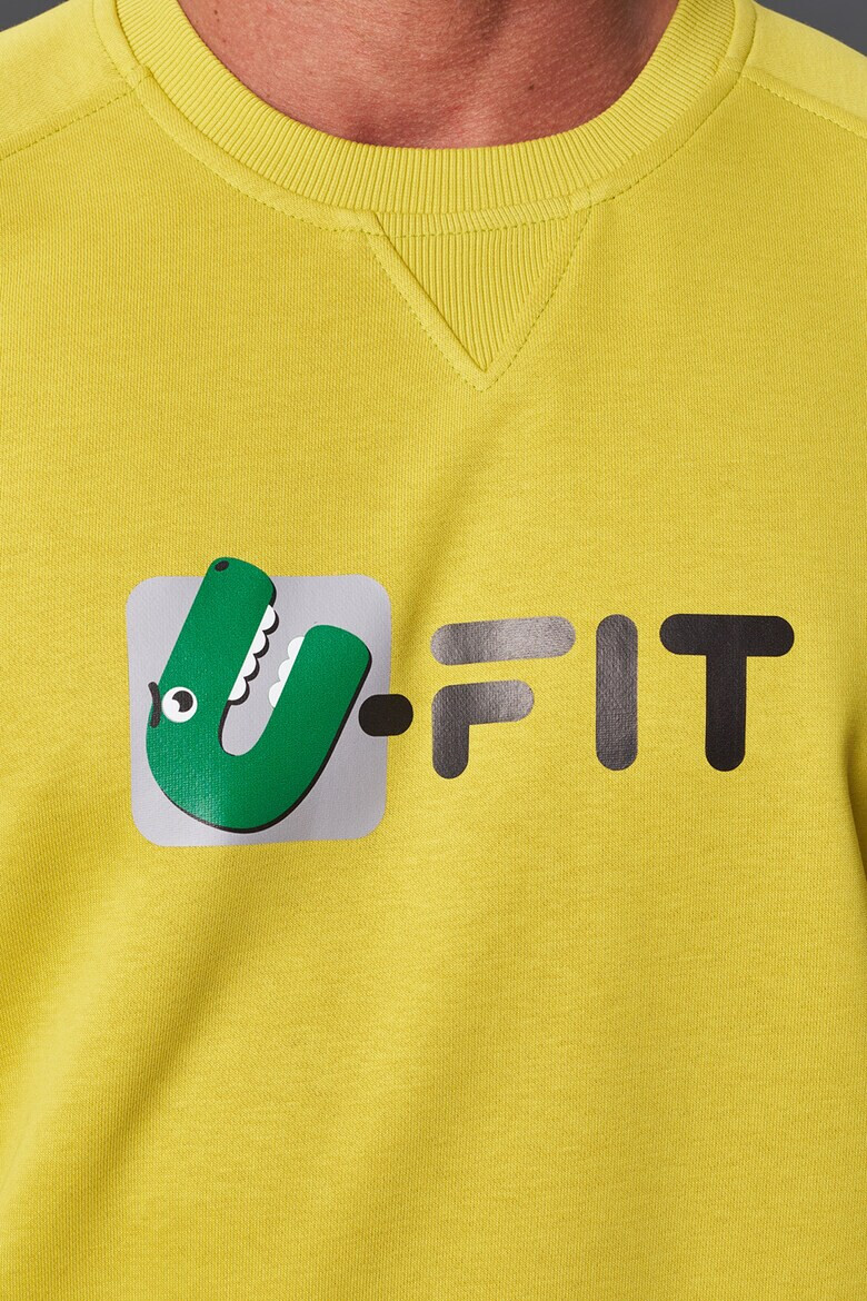 uFIT Суитшърт с овално деколте и лого - Pepit.bg