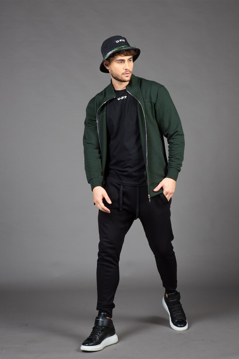 uFIT Суитшърт с памук с цип - Pepit.bg