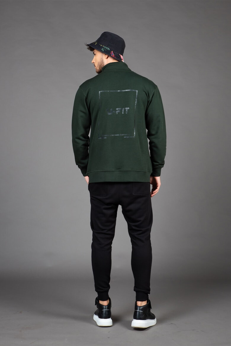 uFIT Суитшърт с памук с цип - Pepit.bg