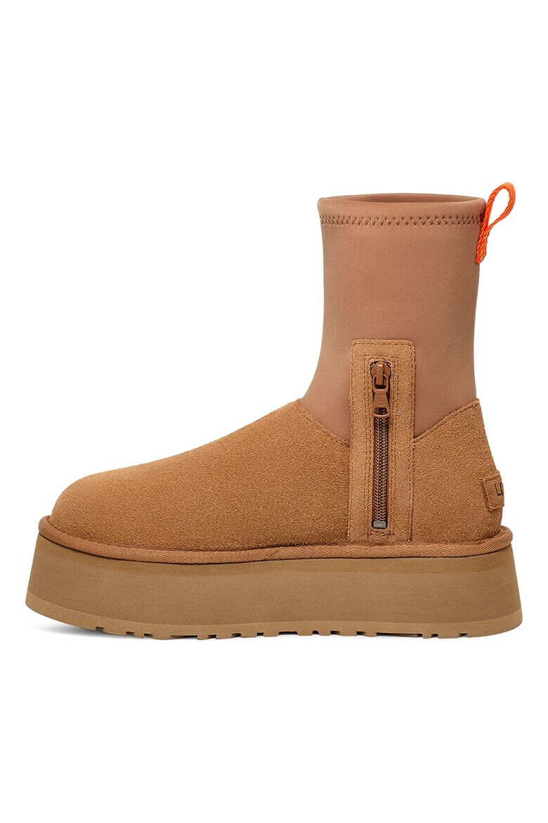 UGG Боти Classic Diper с велурени панели - Светлокафяв - Pepit.bg