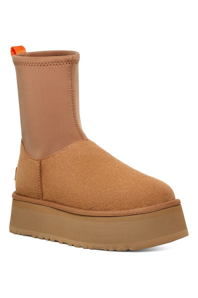 UGG Боти Classic Diper с велурени панели - Светлокафяв - Pepit.bg
