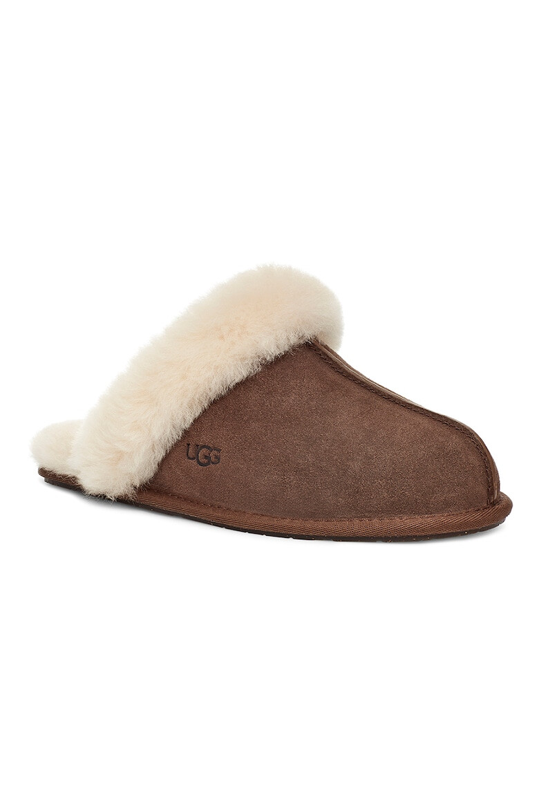 UGG Домашни велурени пантофи Scuffette II с овча кожа - Pepit.bg