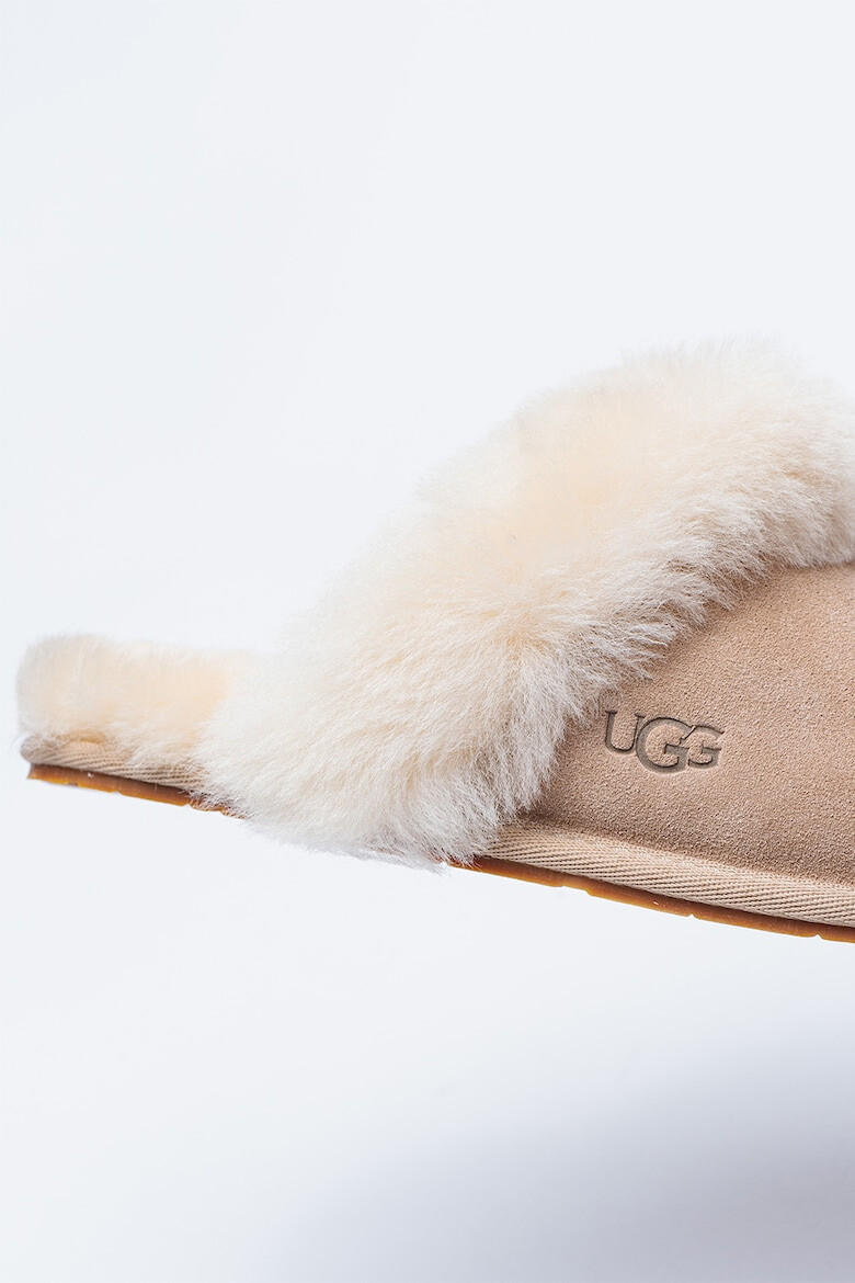 UGG Домашни велурени пантофи Scuffette II с овча кожа - Pepit.bg