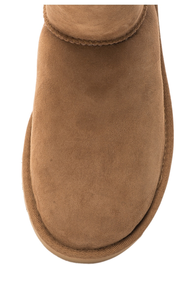 UGG Кафяви велурени боти Bailey с панделки - Pepit.bg