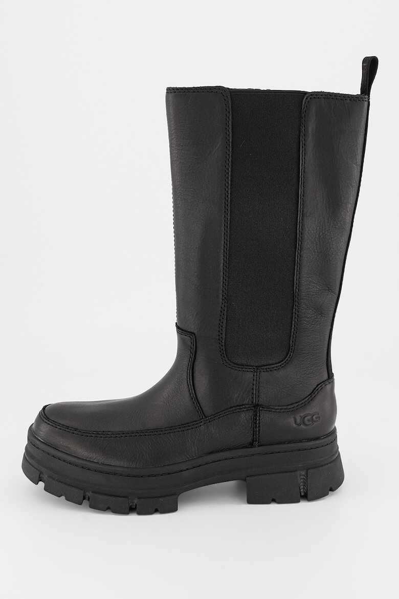 UGG Кожени боти Ashton - Черен - Pepit.bg