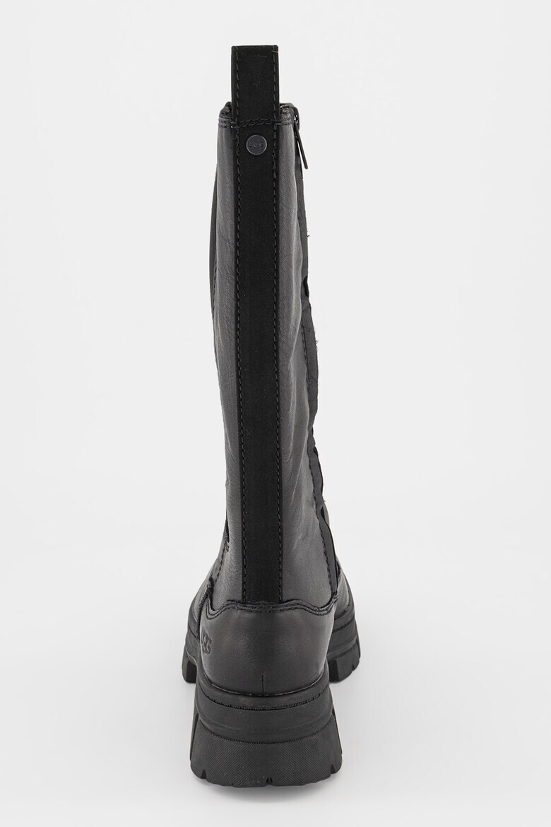 UGG Кожени боти Ashton - Черен - Pepit.bg