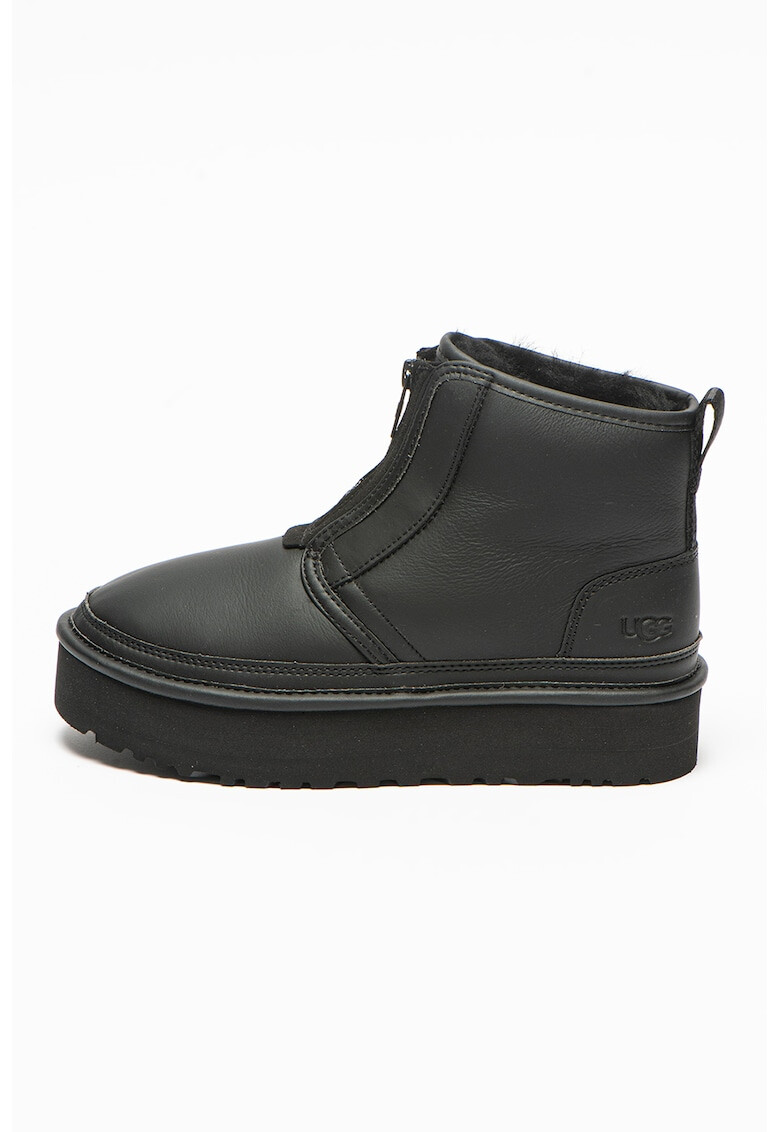 UGG Кожени боти Neumel с лого - Pepit.bg