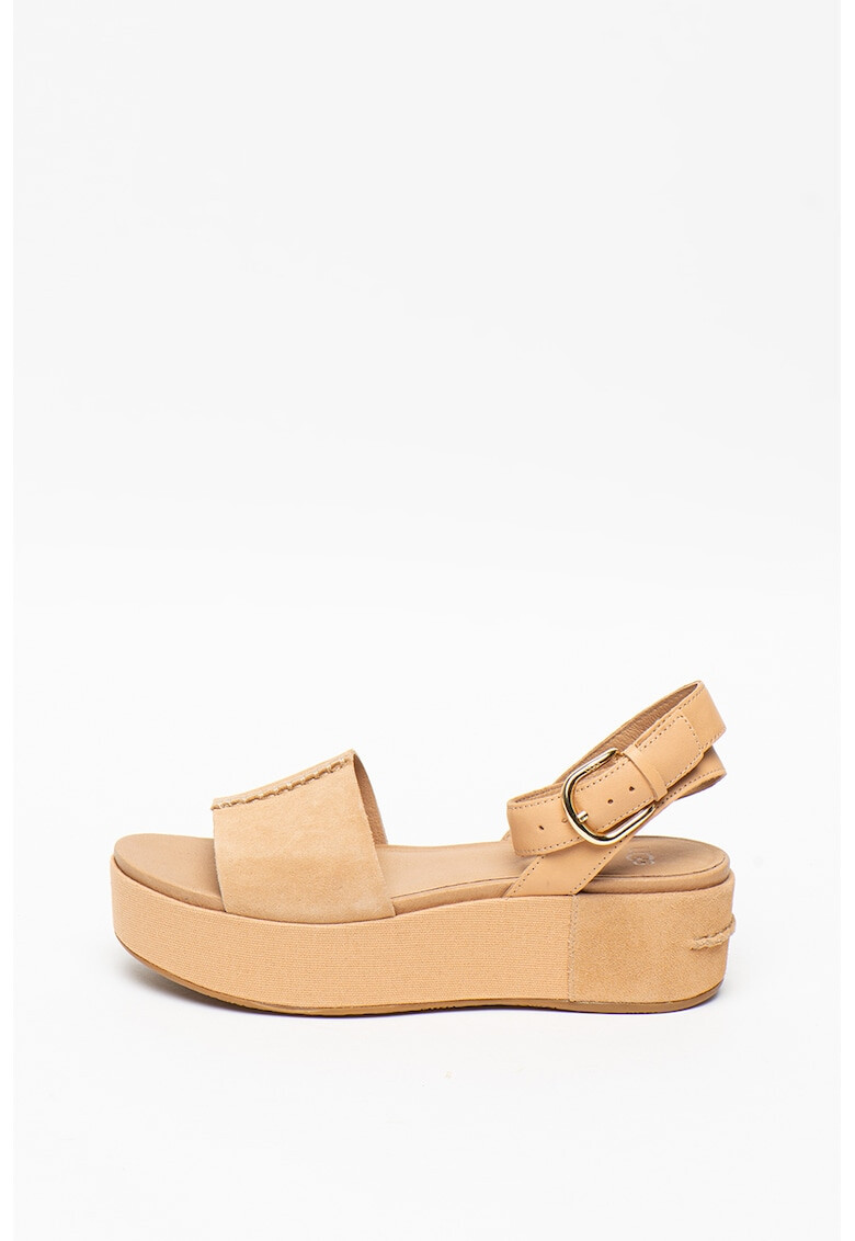 UGG Кожени сандали Chapala със скосена платформа - Pepit.bg