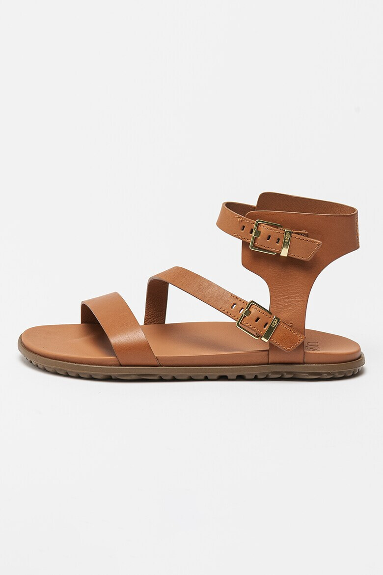 UGG Кожени сандали Solivan с каишки - Pepit.bg