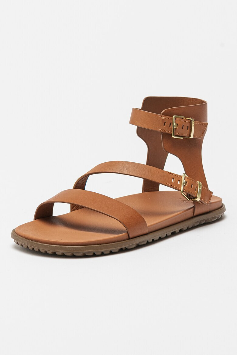 UGG Кожени сандали Solivan с каишки - Pepit.bg