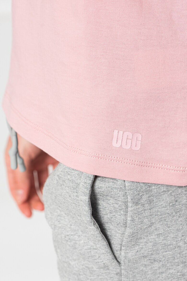 UGG Памучна тениска с овално деколте - Pepit.bg