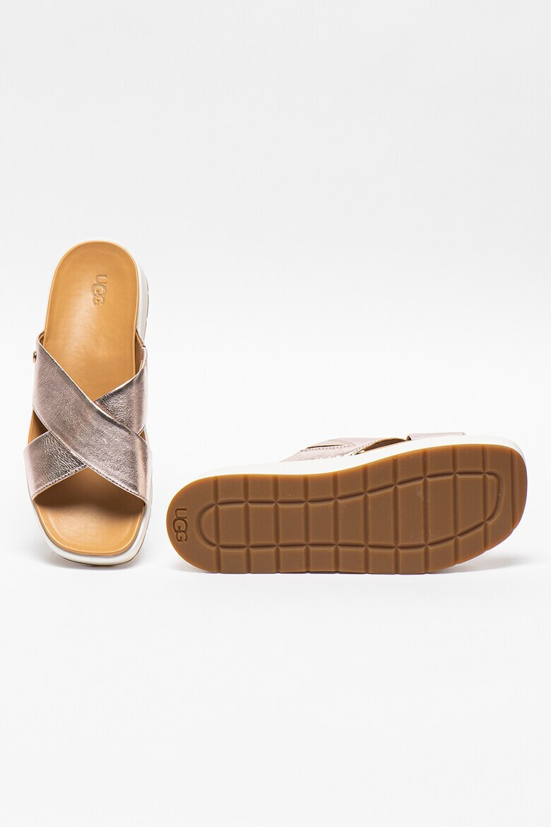 UGG Скосени кожени чехли Emily - Pepit.bg