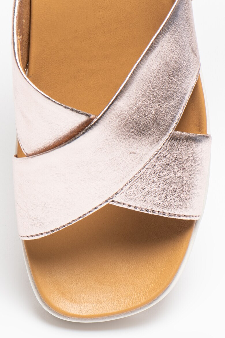 UGG Скосени кожени чехли Emily - Pepit.bg