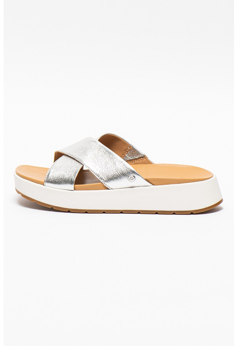 UGG Скосени кожени чехли Emily - Pepit.bg