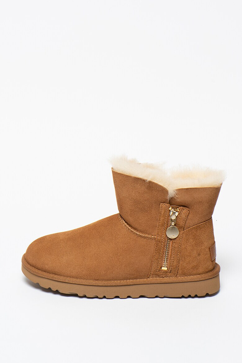 UGG Велурени боти Bailey с декоративен цип - Pepit.bg