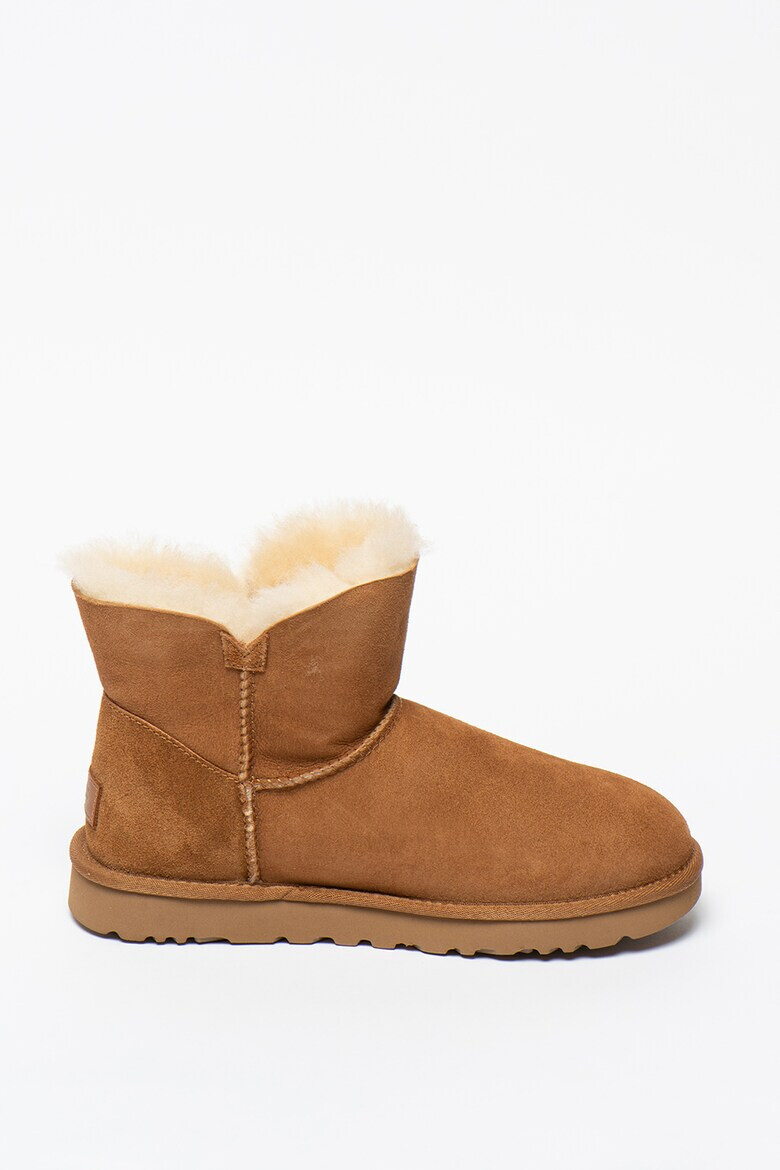 UGG Велурени боти Bailey с декоративен цип - Pepit.bg