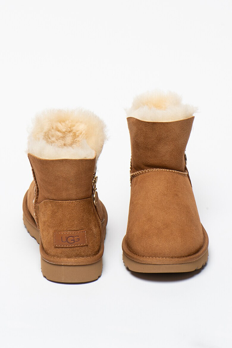 UGG Велурени боти Bailey с декоративен цип - Pepit.bg