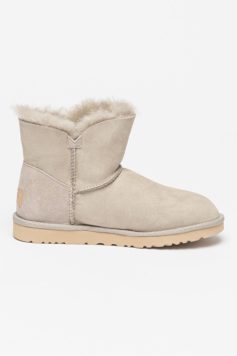 UGG Велурени боти Bailey с цип и вълнена подплата - Pepit.bg