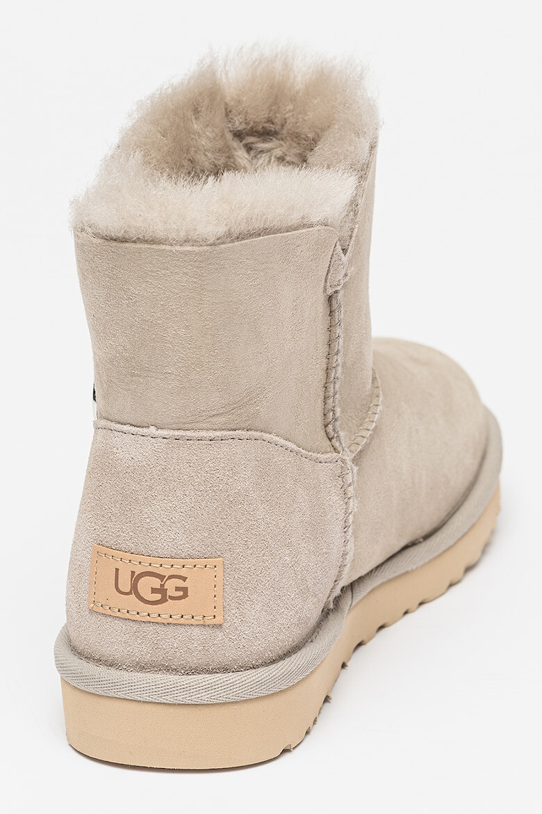 UGG Велурени боти Bailey с цип и вълнена подплата - Pepit.bg