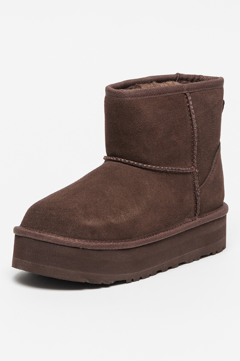 UGG Велурени боти Classic Mini - Pepit.bg