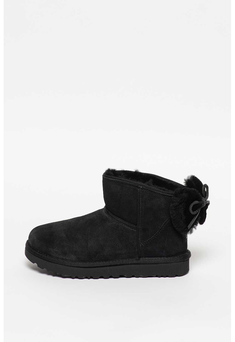 UGG Велурени боти Classic Mini Bow - Pepit.bg