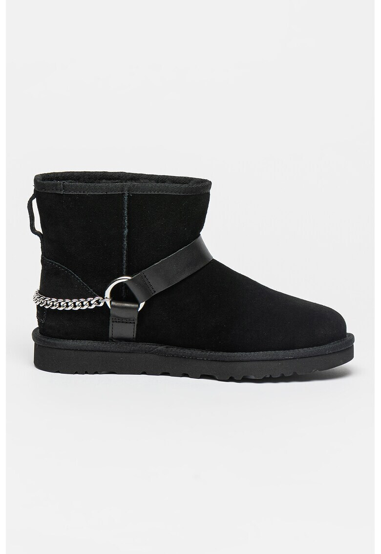 UGG Велурени боти Classic Mini Chains II - Pepit.bg