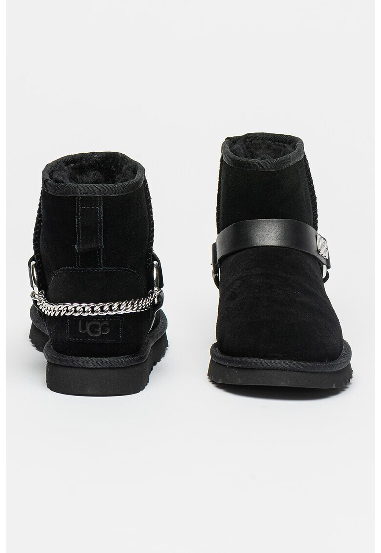 UGG Велурени боти Classic Mini Chains II - Pepit.bg