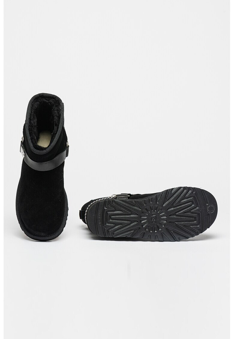 UGG Велурени боти Classic Mini Chains II - Pepit.bg
