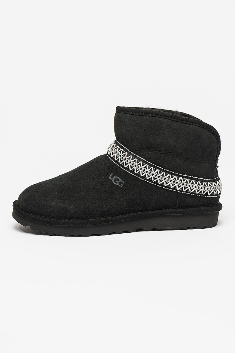 UGG Велурени боти Classic Mini Crescent - Pepit.bg