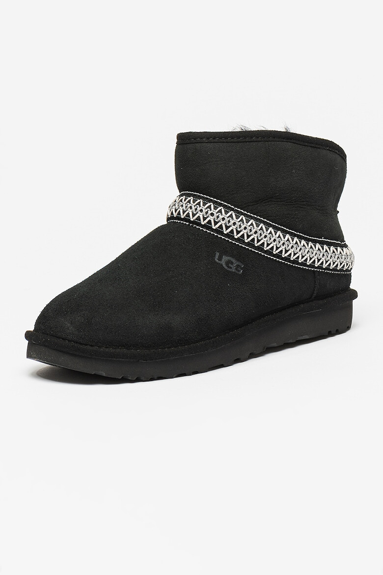 UGG Велурени боти Classic Mini Crescent - Pepit.bg