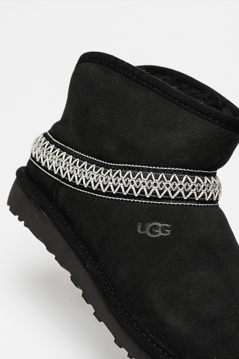 UGG Велурени боти Classic Mini Crescent - Pepit.bg