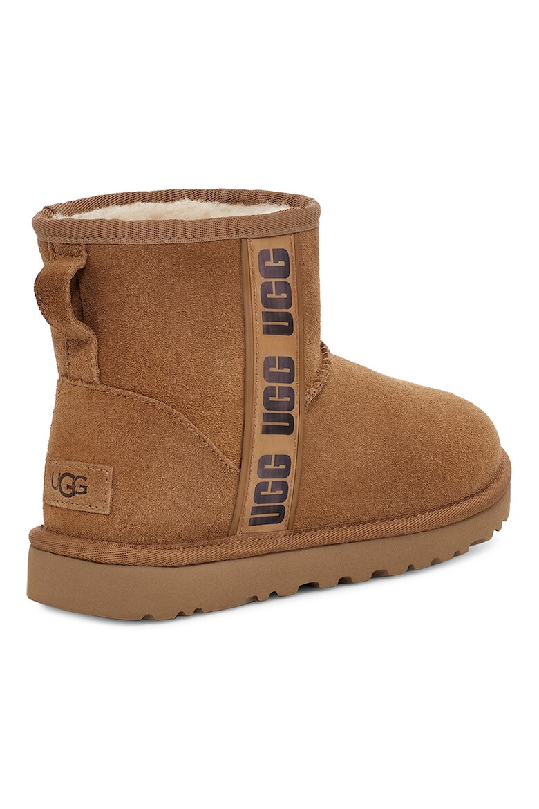 UGG Велурени боти Classic с лого - Pepit.bg