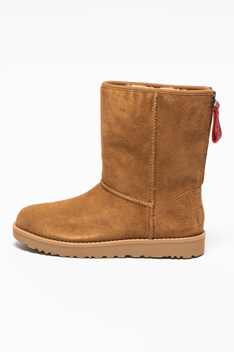 UGG Велурени боти Classic с подплата с вълна - Pepit.bg