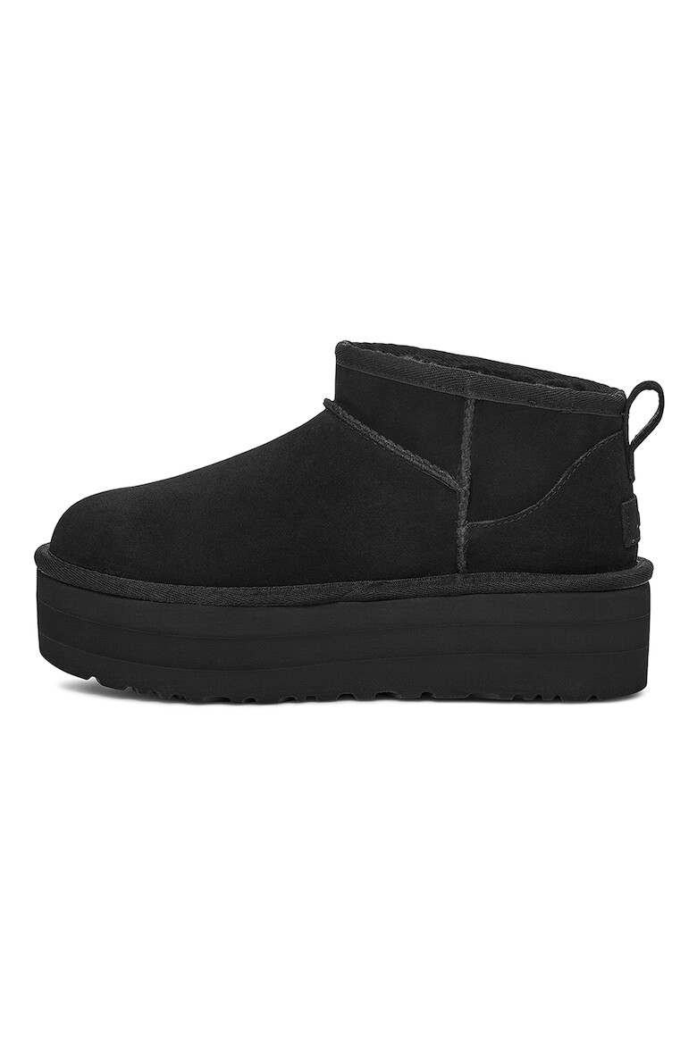 UGG Велурени боти Classic Ultra Mini - Черен - Pepit.bg